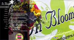 Desktop Screenshot of inbloomflowers.co.uk