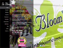 Tablet Screenshot of inbloomflowers.co.uk